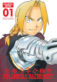 Fullmetal Alchemist manga art with Edward and Alphonse Elric.
