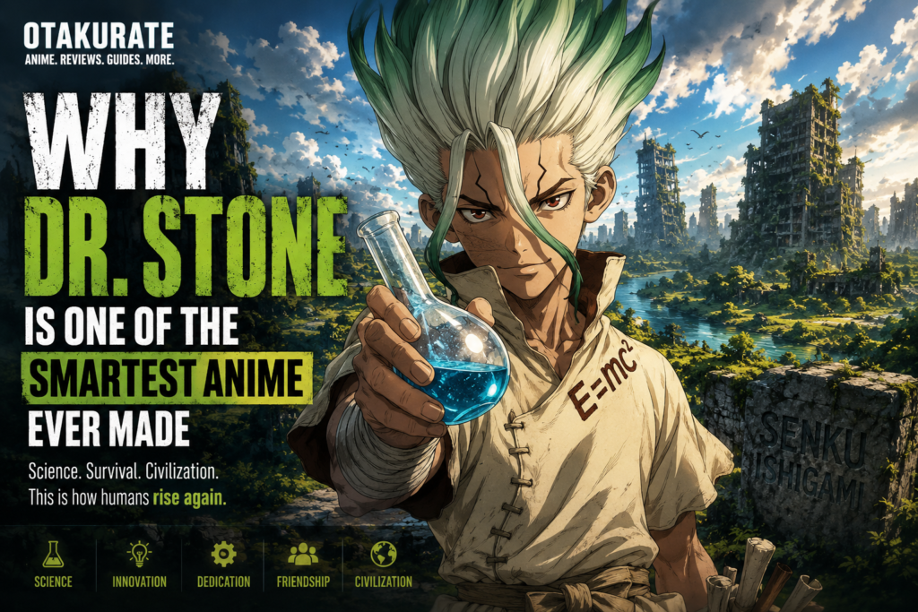 Dr stone review by Otakurate